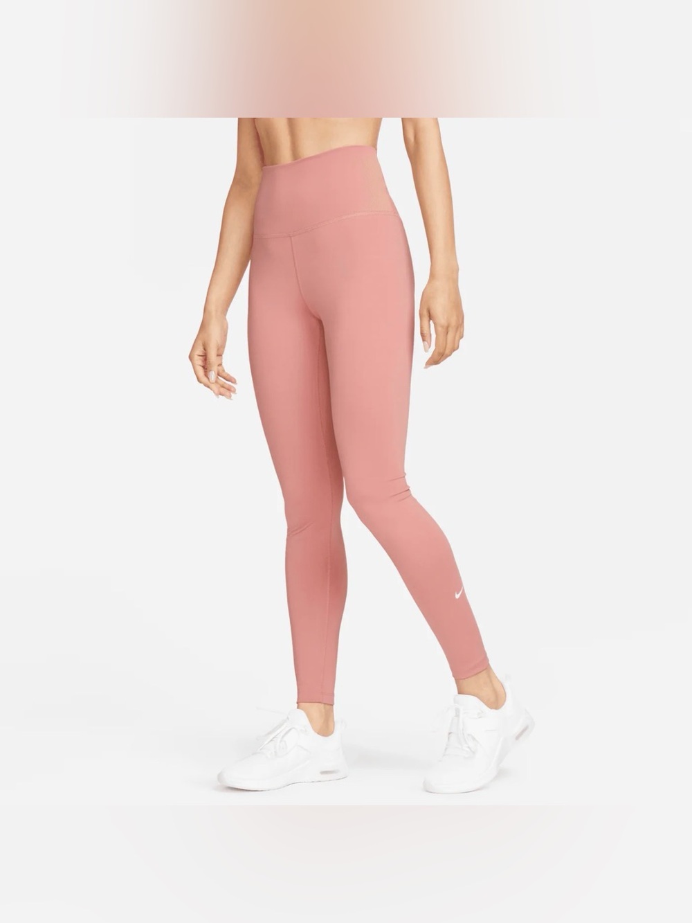 Nike One Dri Fit Womens Pink‎ High Rise Leggings Tight Fit Stretch Size XS NWT
